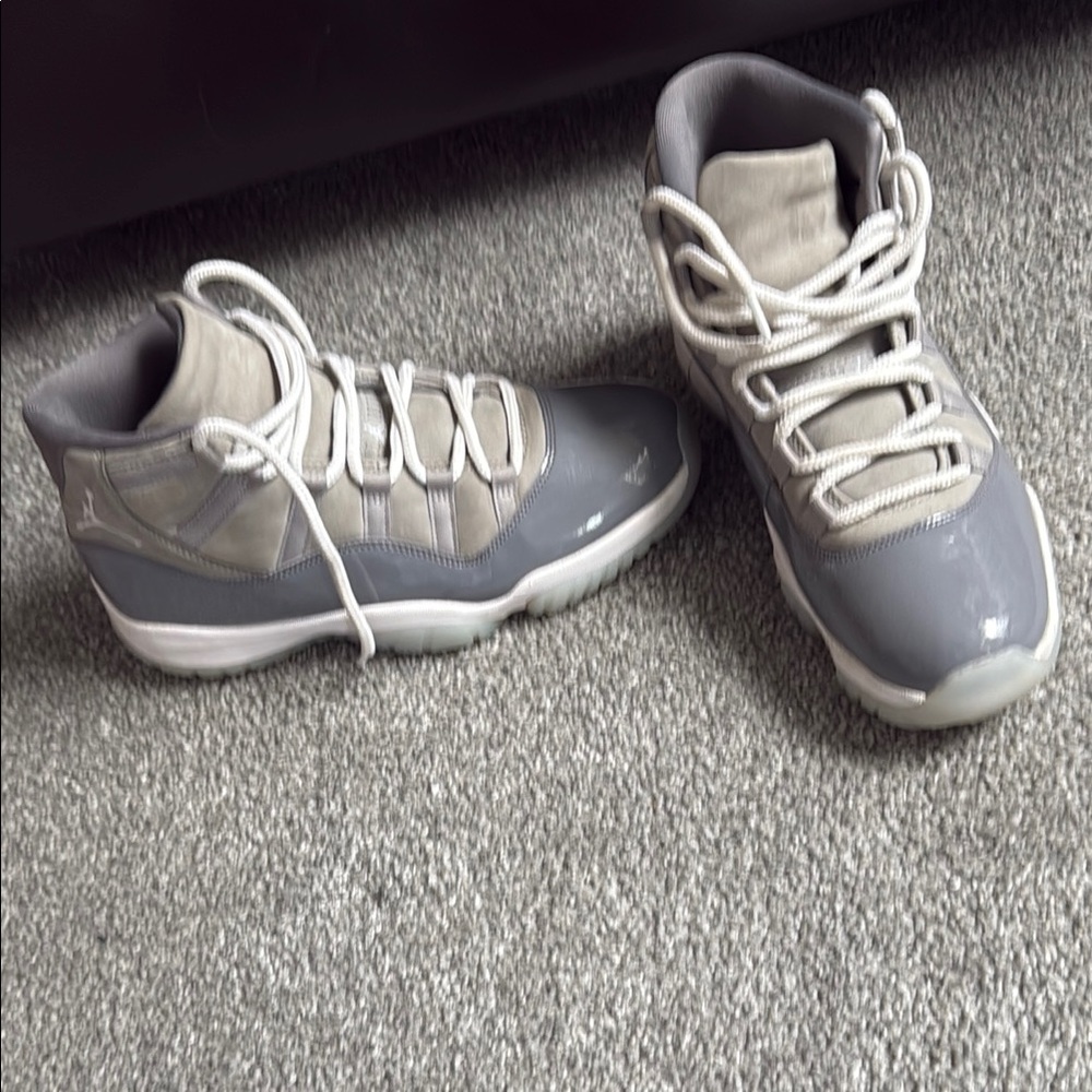 Jordan Gray High-Top Sneakers with Padded Collar